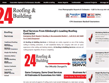 Tablet Screenshot of 24roofingandbuilding.com